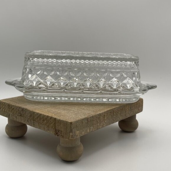 Quarter Pound Wexford by‎ Anchor Hocking Butter Dish - Picture 2 of 9